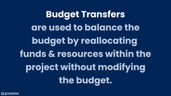 budget transfers relocate funds without modifying the budget.