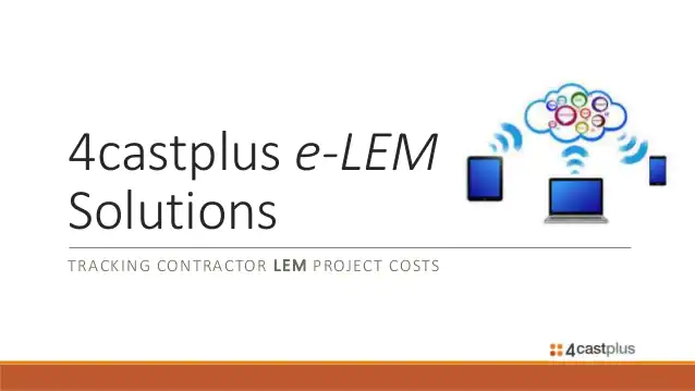 4castplus e-LEM Solutions - Vendor Portal