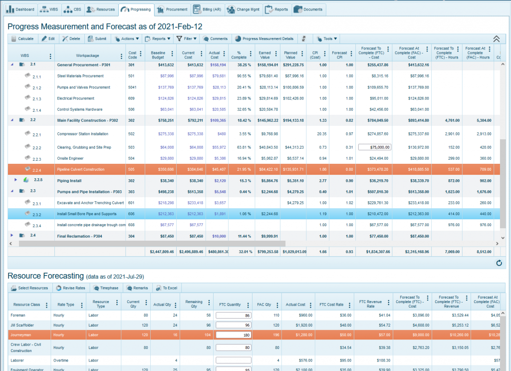 Project Forecasting (Budgeting and Forecasting)